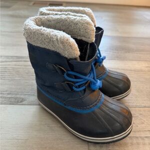 Sorel Kids Blue and Black Snow Boots